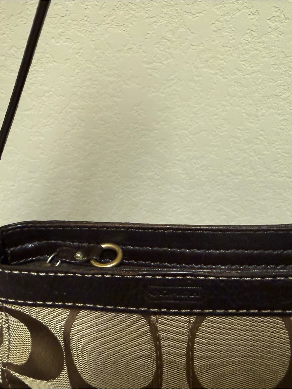 Coach Brown Signature Canvas Mini Zoe Bag - Picture 8 of 11